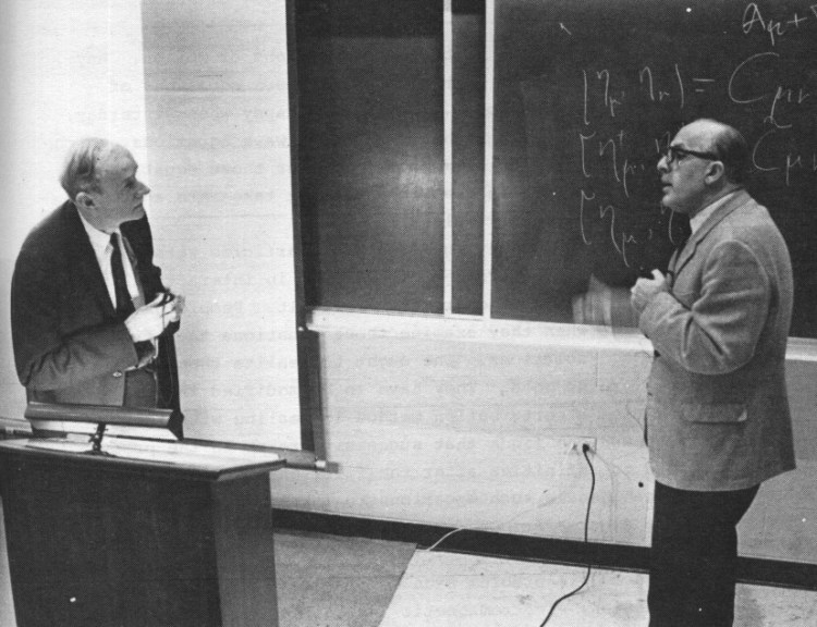 Paul Dirac (1902-1984) e Behram Kursunoglu (1922-2003)