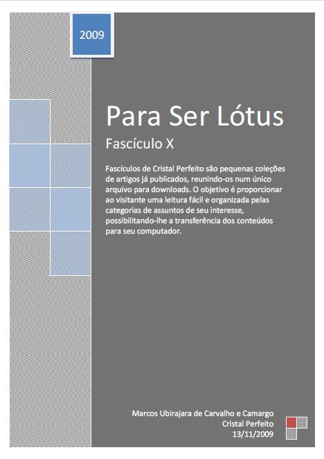 Para Ser Lótus - Fascículo X