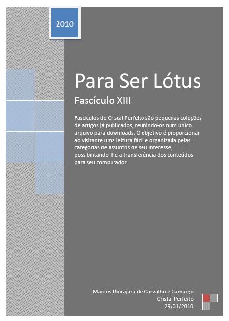 Para Ser Lótus - Fascículo XIII