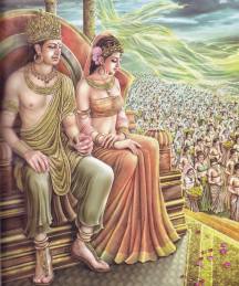 Rei Suddhodana e a Rainha Maya Rei Suddhodana e a Rainha Maya