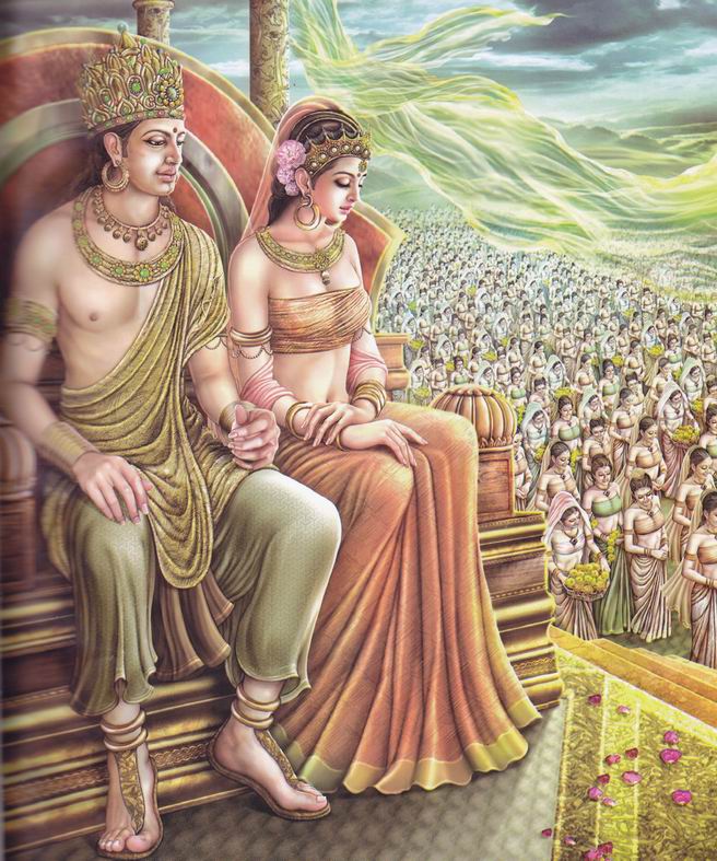 Rei Suddhodana e a Rainha Maya Rei Suddhodana e a Rainha Maya